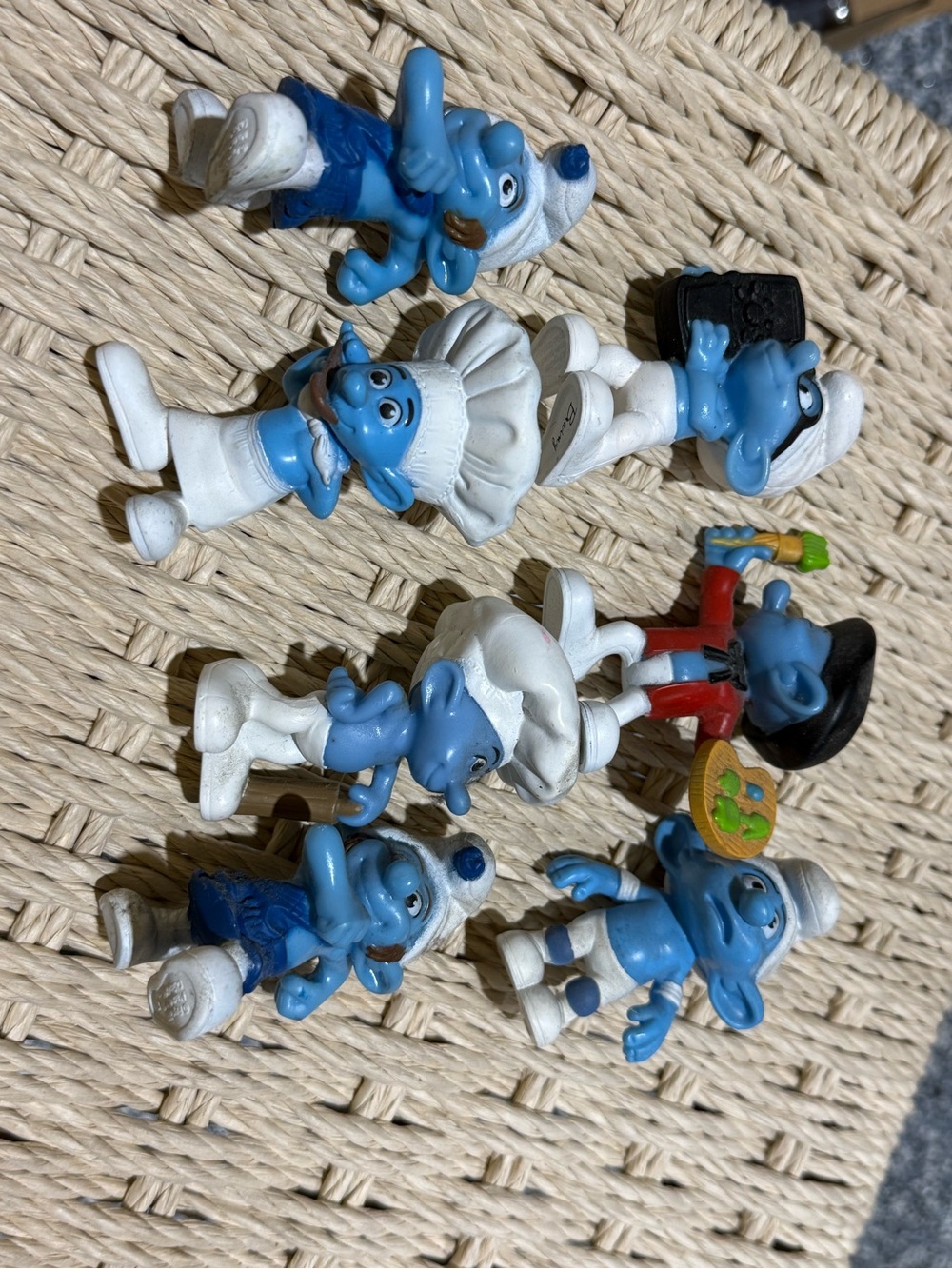 Vintage Smurfs Figure Lot – 7 Collectible Peyo & McDonald’s Smurfs